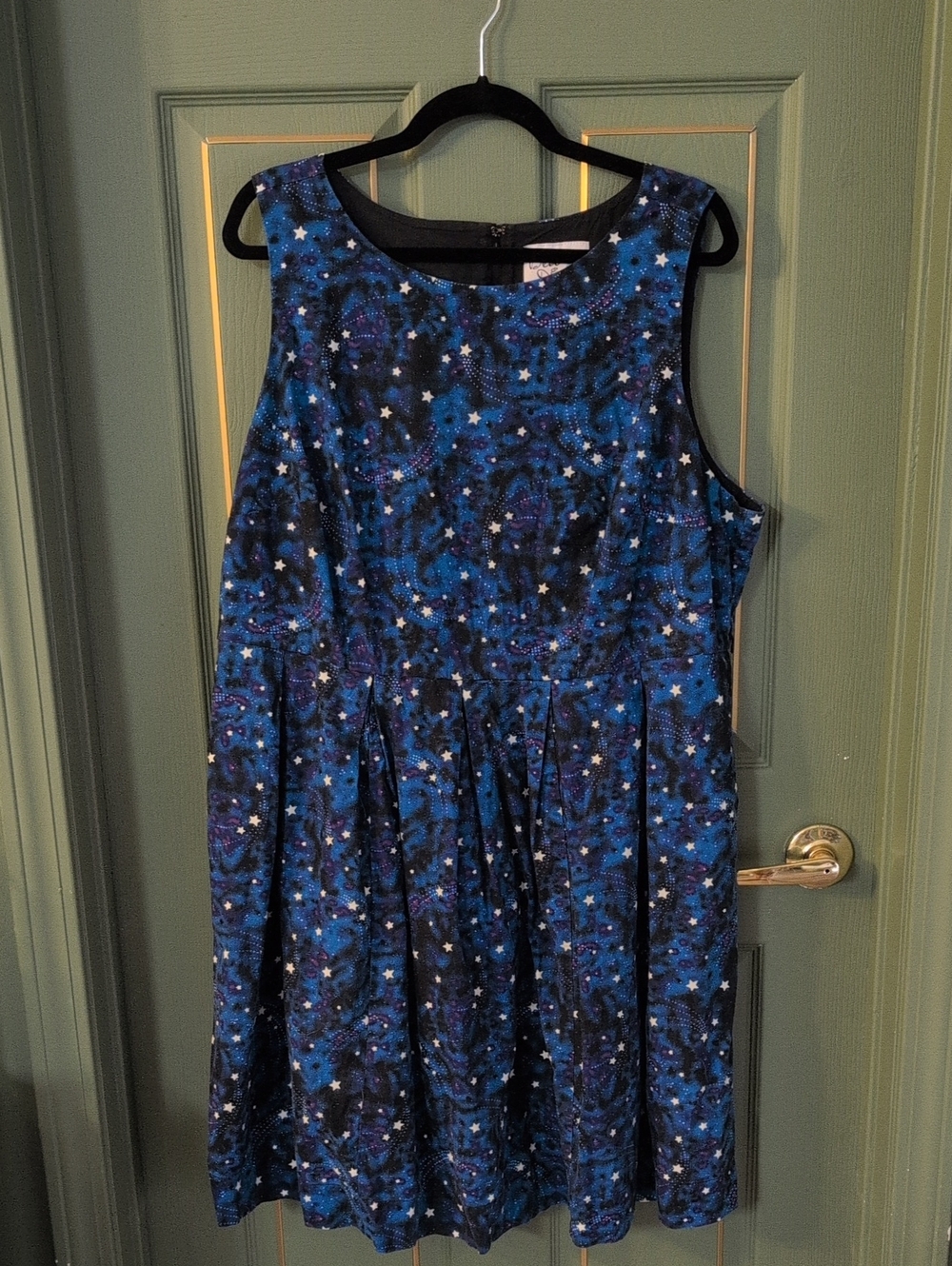 RARE Bea & Dot by Modcloth galaxy star print dress, size 2X, EUC